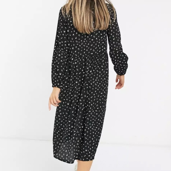 Monki Matilda Long Sleeve Floral Dress 